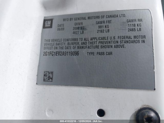 2010 CHEVROLET CAMARO 2G1FC1EV2A9119096 Photo 8