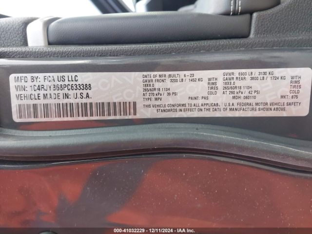 1C4RJYB68PC633388 Jeep Grand Cherokee 4xe
