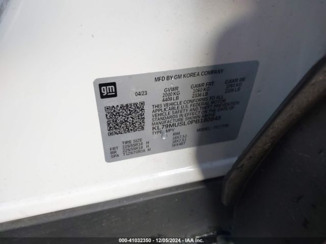 KL79MUSL0PB180845 Chevrolet Trailblazer Awd Rs