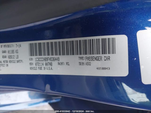 1C3CCCAB9FN536449 Chrysler 200 Limited