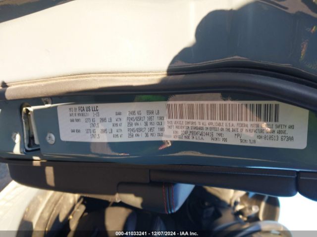 1C4PJMBSXFW614416 Jeep Cherokee Trailhawk