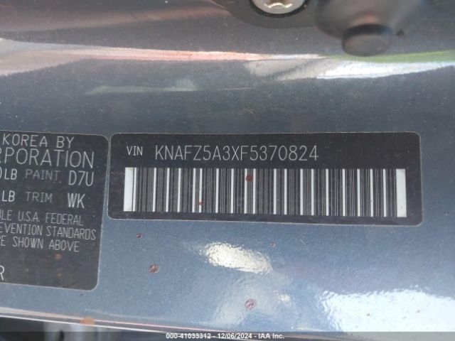 KNAFZ5A3XF5370824 KIA FORTE SX