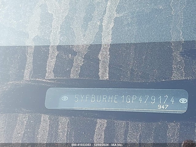 Toyota COROLLA LE 2016 5YFBURHE1GP479174 Image 9