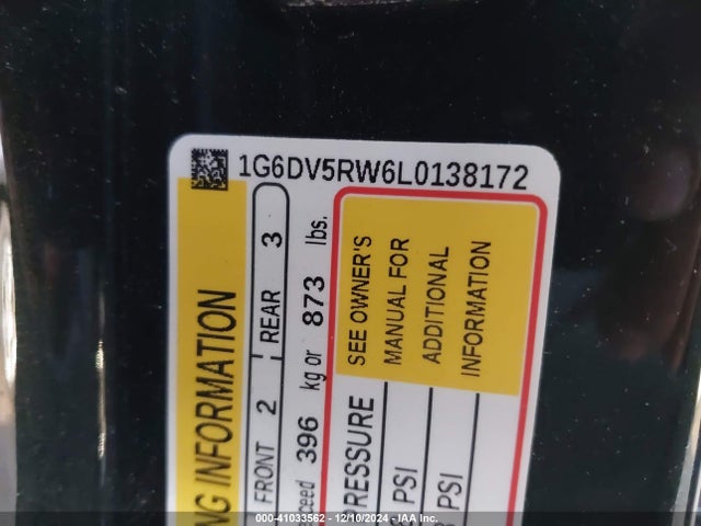 2020 CADILLAC CT5 1G6DV5RW6L0138172 Photo 8