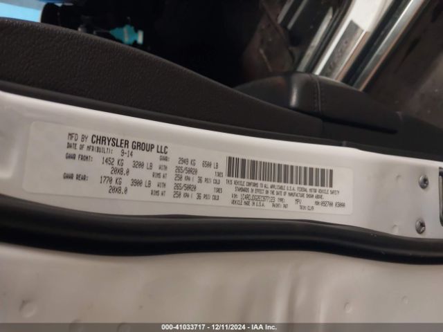 1C4RDJDG2EC977123 Dodge DURANGO LIMITED