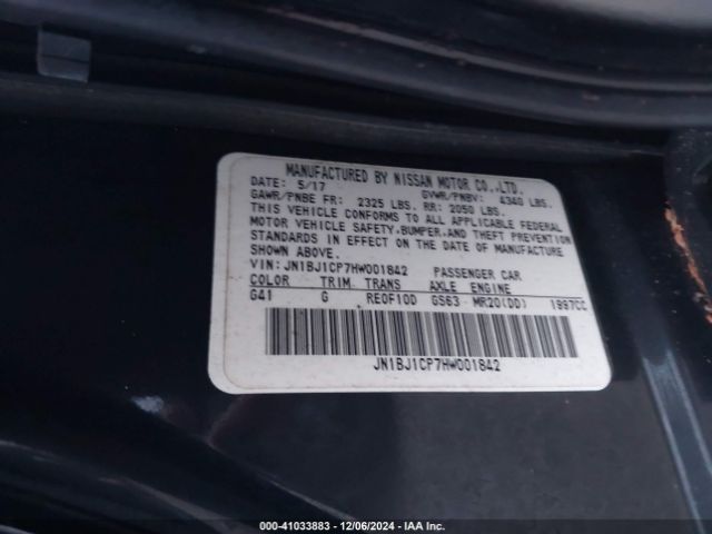 JN1BJ1CP7HW001842 Nissan Rogue Sport S