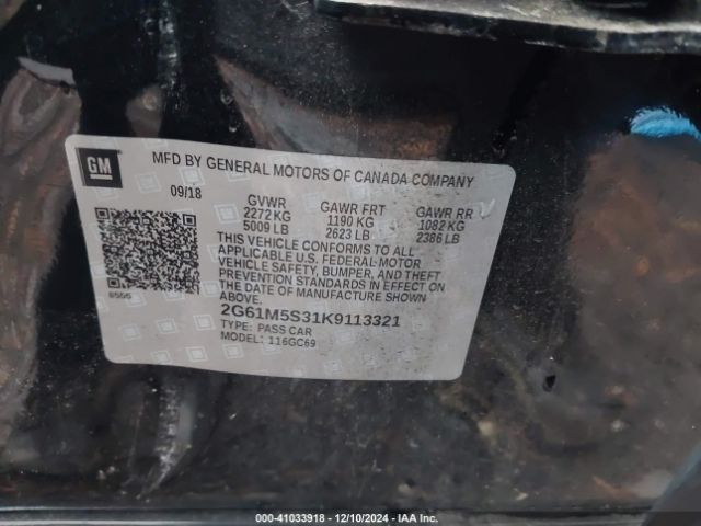 2G61M5S31K9113321 Cadillac XTS LUXURY