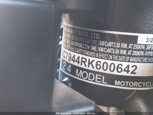 2024 HONDA GL1800 JH2SC7944RK600642 Photo 9