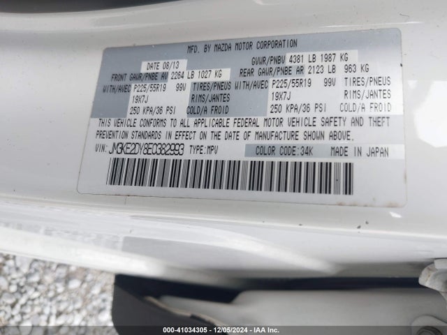 JM3KE2DY8E0382993 Mazda Cx-5 Grand Touring