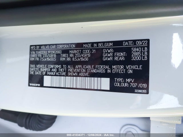 Volvo e400v6 2023 YV4ED3UL1P2962660 Image 9