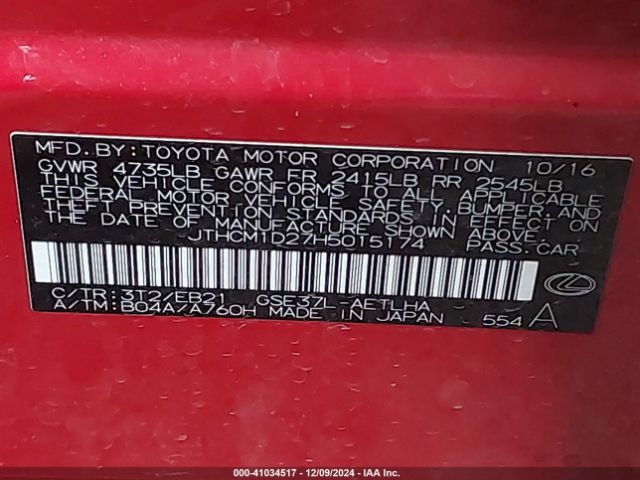 JTHCM1D27H5015174 Lexus IS 300