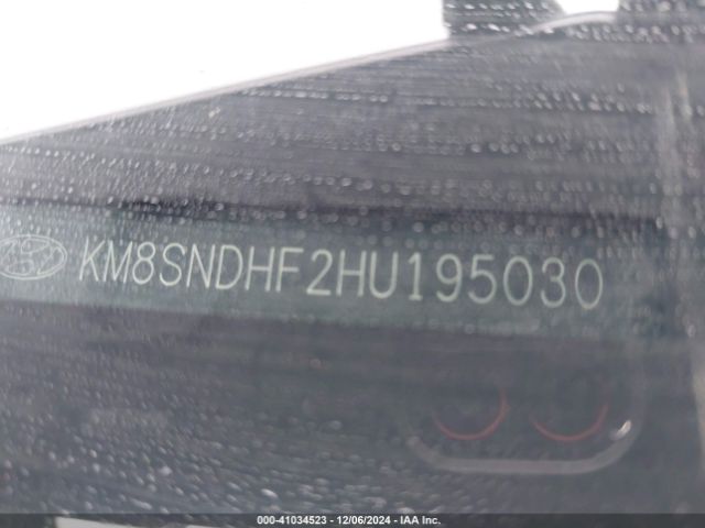 KM8SNDHF2HU195030 Hyundai Santa Fe Limited