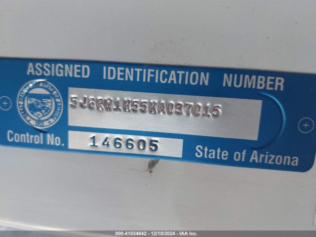 5J6RW1H55KA037015 Honda CR-V EX