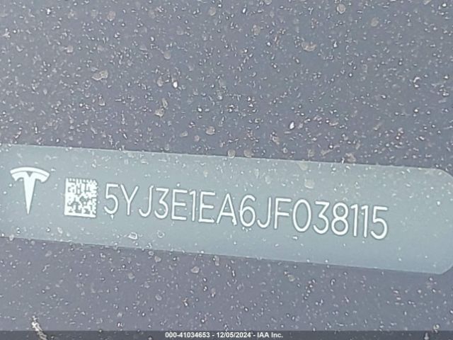 2018 TESLA MODEL 3 5YJ3E1EA6JF038115 Photo 8