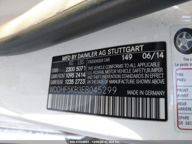 WDDHF5KB3EB045299 Mercedes-Benz E 350