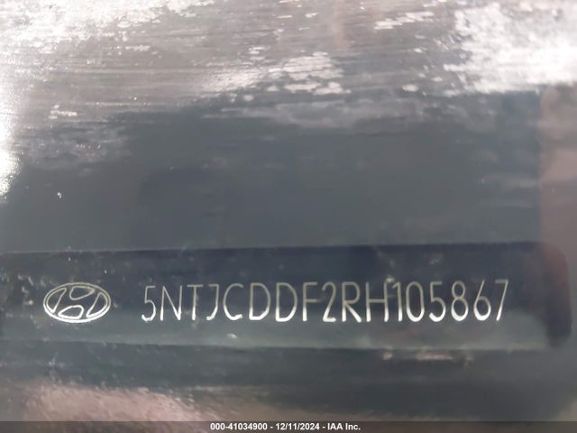 5NTJCDDF2RH105867 Hyundai Santa Cruz Night