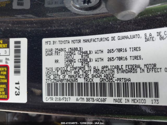 3TYCZ5AN0MT042685 Toyota Tacoma Trd Off-road