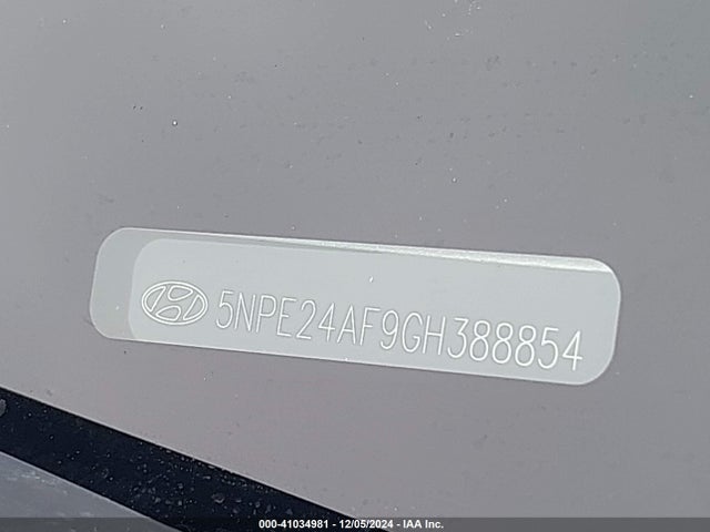 Hyundai SONATA SE 2016 5NPE24AF9GH388854 Image 9