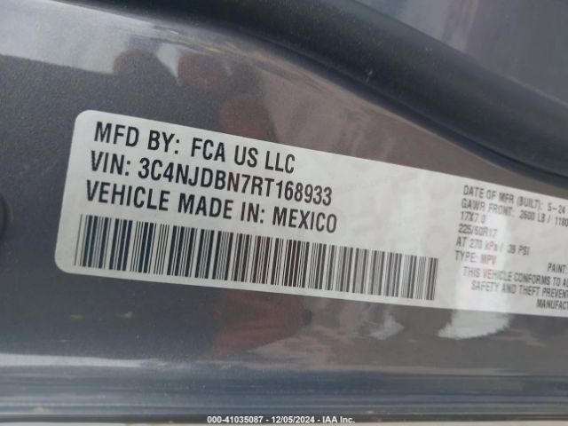 3C4NJDBN7RT168933 Jeep Compass Latitude 4x4