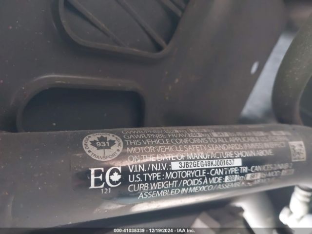 2019 CAN-AM RYKER 3JB2GEG48KJ001637 Photo 9