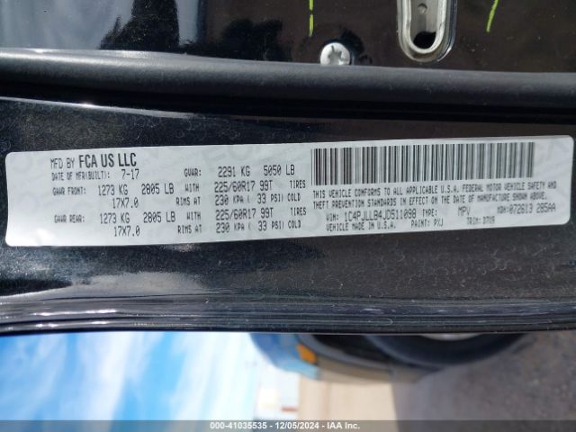 1C4PJLLB4JD511098 Jeep Cherokee Latitude Plus Fwd