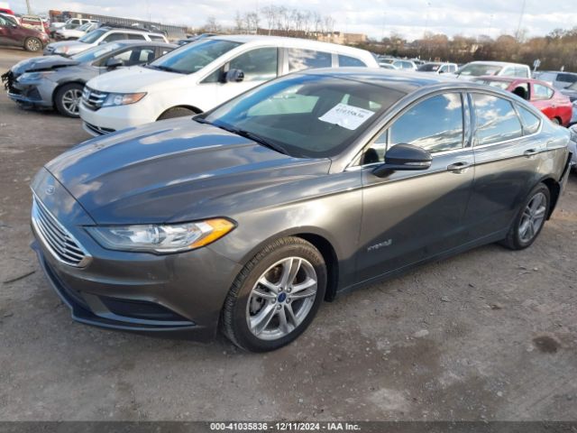 3FA6P0LU9JR156033 Ford Fusion Hybrid Se