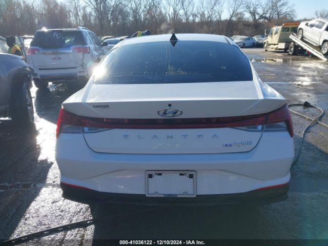 KMHLM4AJ2MU006330 Hyundai Elantra Hybrid Blue