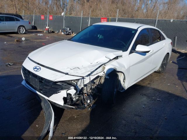 KMHLM4AJ2MU006330 Hyundai Elantra Hybrid Blue
