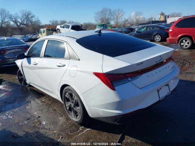 KMHLM4AJ2MU006330 Hyundai Elantra Hybrid Blue
