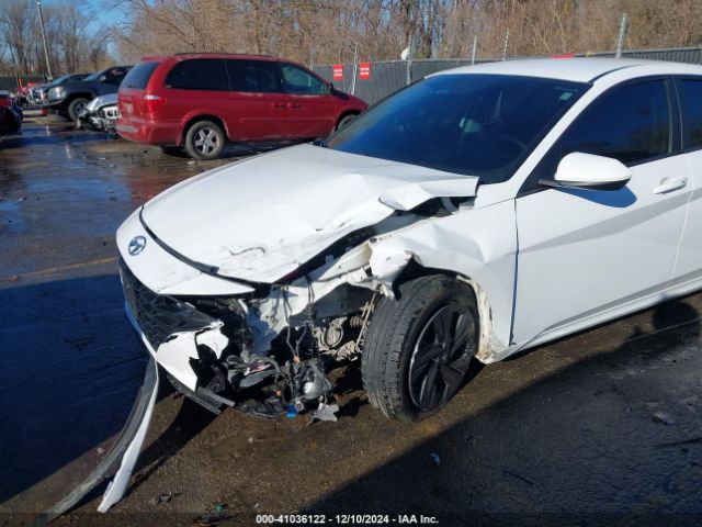 KMHLM4AJ2MU006330 Hyundai Elantra Hybrid Blue