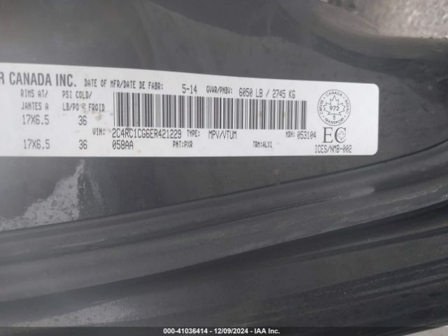 2C4RC1CG6ER421229 Chrysler Town & Country Touring-l