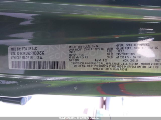 1C4PJXDN2RW306332 Jeep Wrangler 4-door Sport S 4x4