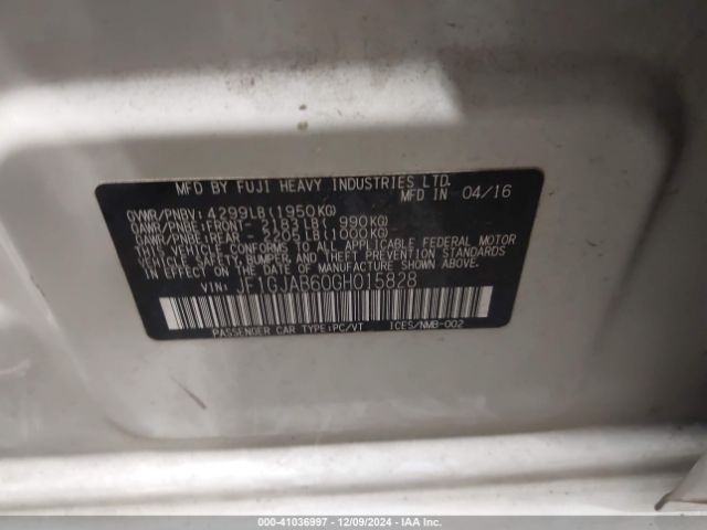 JF1GJAB60GH015828 Subaru Impreza 2.0i Premium