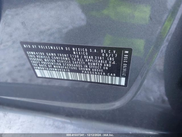 3VWDB7AJ8HM392615 Volkswagen Jetta 1.4t Se