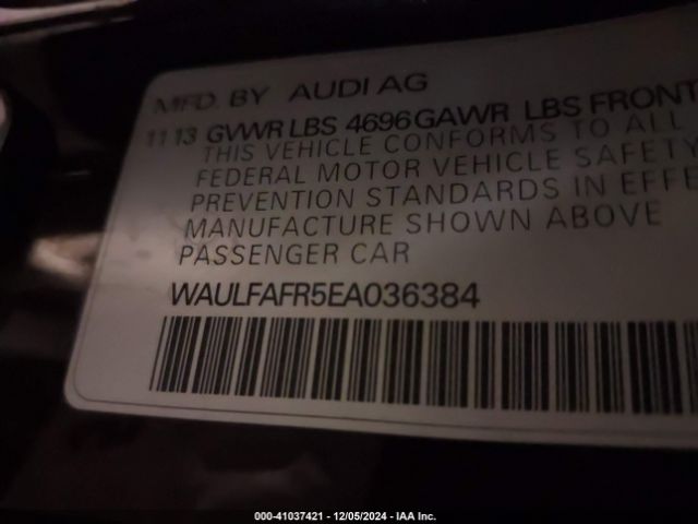 WAULFAFR5EA036384 Audi A5 2.0t Premium