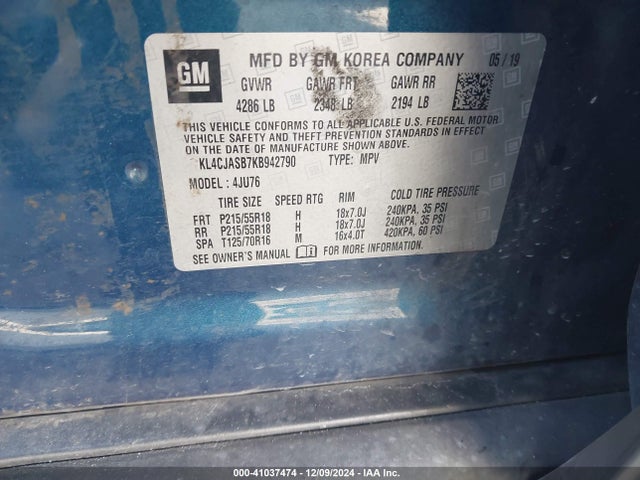Buick Encore Fwd Preferred 2019 KL4CJASB7KB942790 Image 9