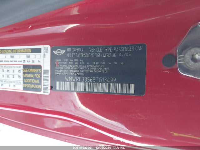 2005 MINI COOPER WMWRF33565TG13499 Photo 8
