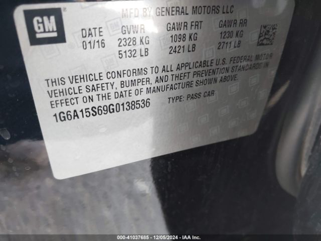 1G6A15S69G0138536 Cadillac CTS-V
