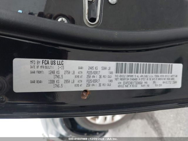 3C4PDCAB1FT630660 Dodge Journey American Value Pkg