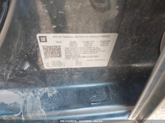 Chevrolet Silverado 1500 Ld Lt 2019 2GCVKPEC8K1122169 Image 9