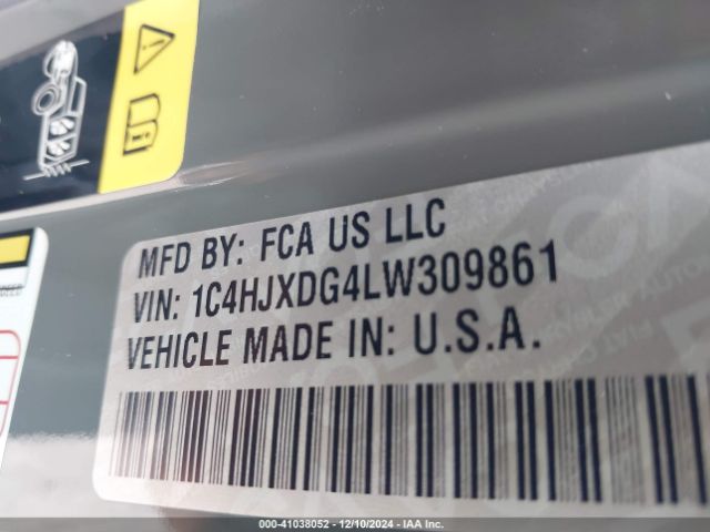 1C4HJXDG4LW309861 Jeep Wrangler Unlimited Sport 4x4