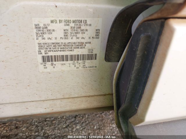 2FMPK4AP4HBC15463 Ford EDGE SPORT