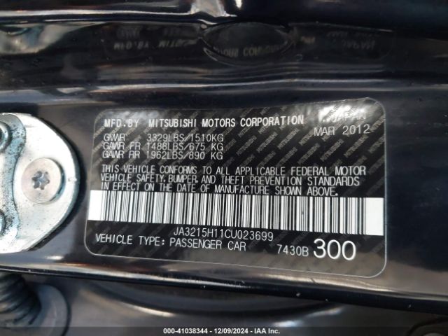 2012 MITSUBISHI I-MIEV JA3215H11CU023699 Photo 8
