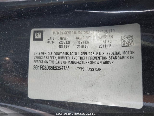 Chevrolet Camaro 2lt 2014 2G1FC3D35E9294735 Image 9