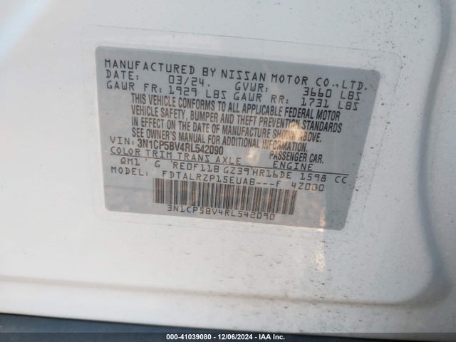 Nissan Kicks S Xtronic Cvt 2024 3N1CP5BV4RL542090 Image 9