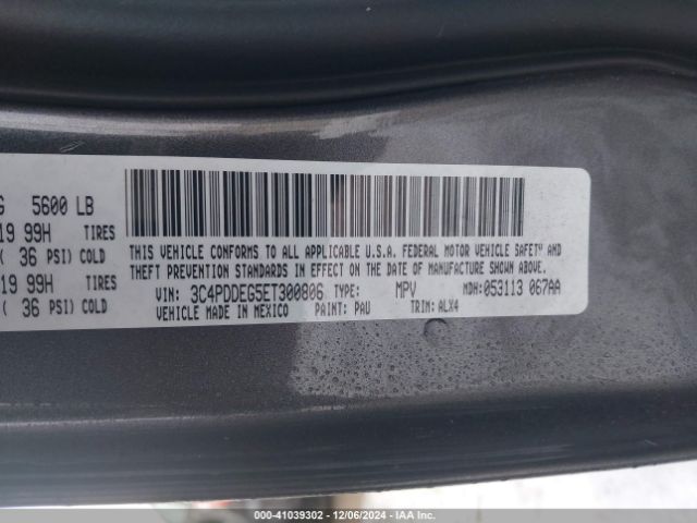 3C4PDDEG5ET300806 Dodge Journey R/t