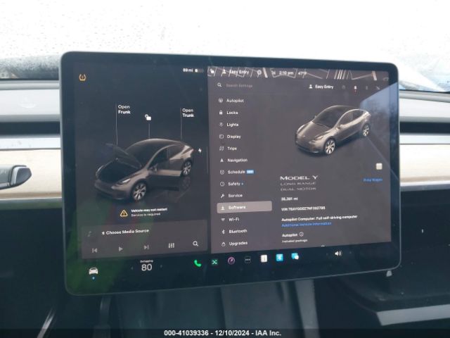 7SAYGDEE7NF392786 Tesla Model Y Long Range Dual Motor All-wheel Drive