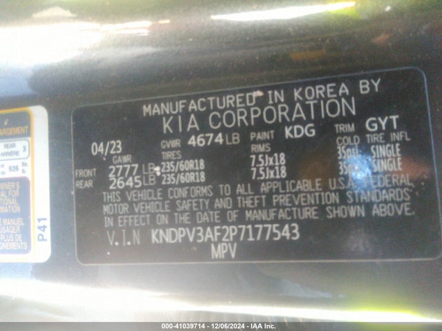 KIA Sportage Ex 2023 KNDPV3AF2P7177543 Image 9