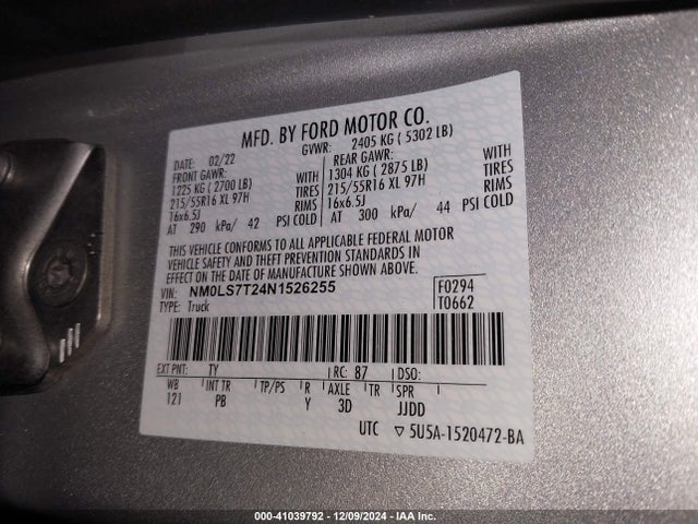 Ford Transit Connect Xlt Cargo Van 2022 NM0LS7T24N1526255 Image 9