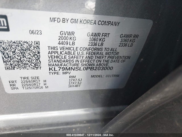 Chevrolet Trailblazer Awd Ls 2023 KL79MNSL0PB203000 Image 9